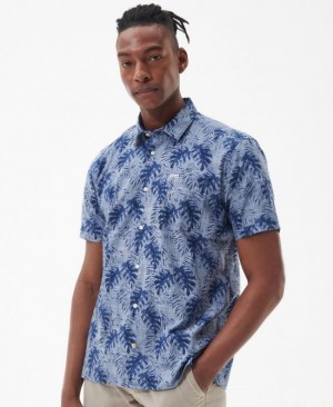 Camisas Barbour Copgrave Summer Hombre Azules Mexico | D2R65257