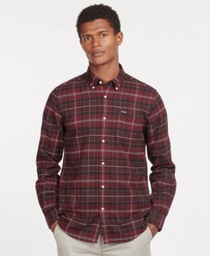 Camisas Barbour Kyeloch Tailored Hombre Rojos Mexico | S0L68715
