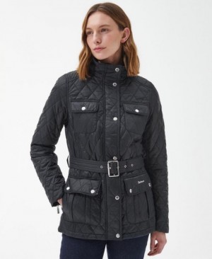 Chaqueta Acolchada Barbour Country Utility Mujer Negros Mexico | Y1Q04740
