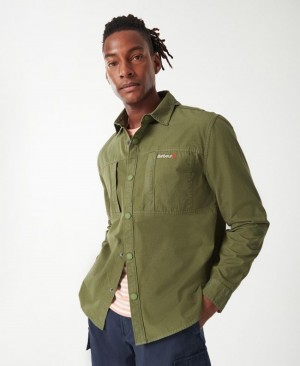 Sobrecamisa Barbour Annan Hombre Verdes Mexico | E8F02020
