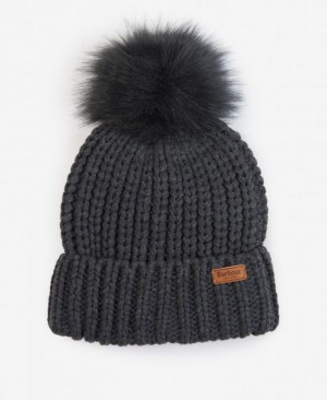 Sombreros Barbour Saltburn Beanie Mujer Grises Oscuro Mexico | L2J23237