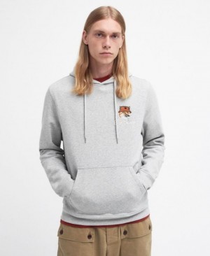 Sudadera con Capucha Barbour x Maison Kitsuné Fox Head Mujer Grises Mexico | A3P66790
