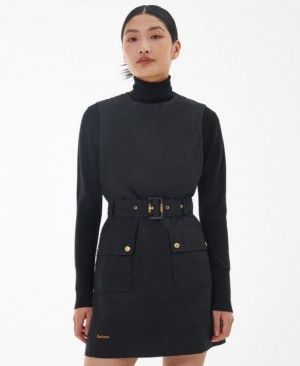 Vestido Barbour Cray Mujer Negros Mexico | S4V85045