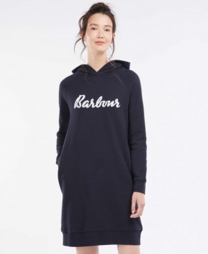 Vestido Barbour Otterburn Hoodie Mujer Azul Marino Mexico | R9D20773