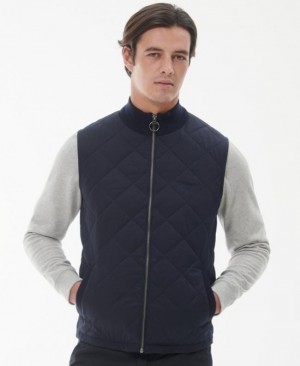 Chalecos Barbour Essential Box Quilt Gilet Hombre Azul Marino Mexico | O8V51960